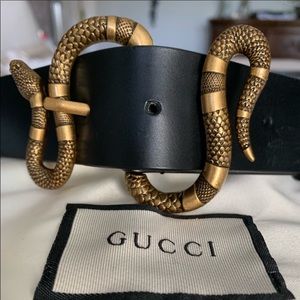 New Gucci Snake Belt 38/95 Man or Woman